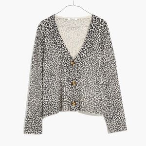 Madewell Plus Vintage Ditsy Cameron Ribbed Cardigan Size 3X